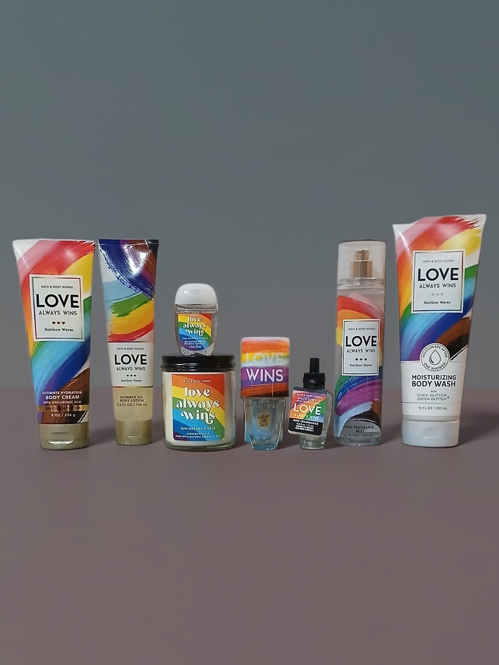 Bath & Body Works Love Always Wins Rainbow Vibes Body Care Set - Multicolor